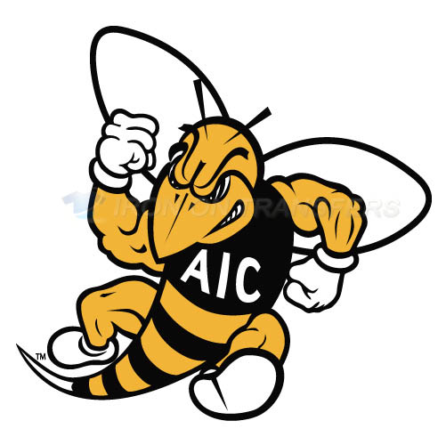 AIC Yellow Jackets 2009-Pres Secondary Iron-on Stickers (Heat Transfers)NO.3693